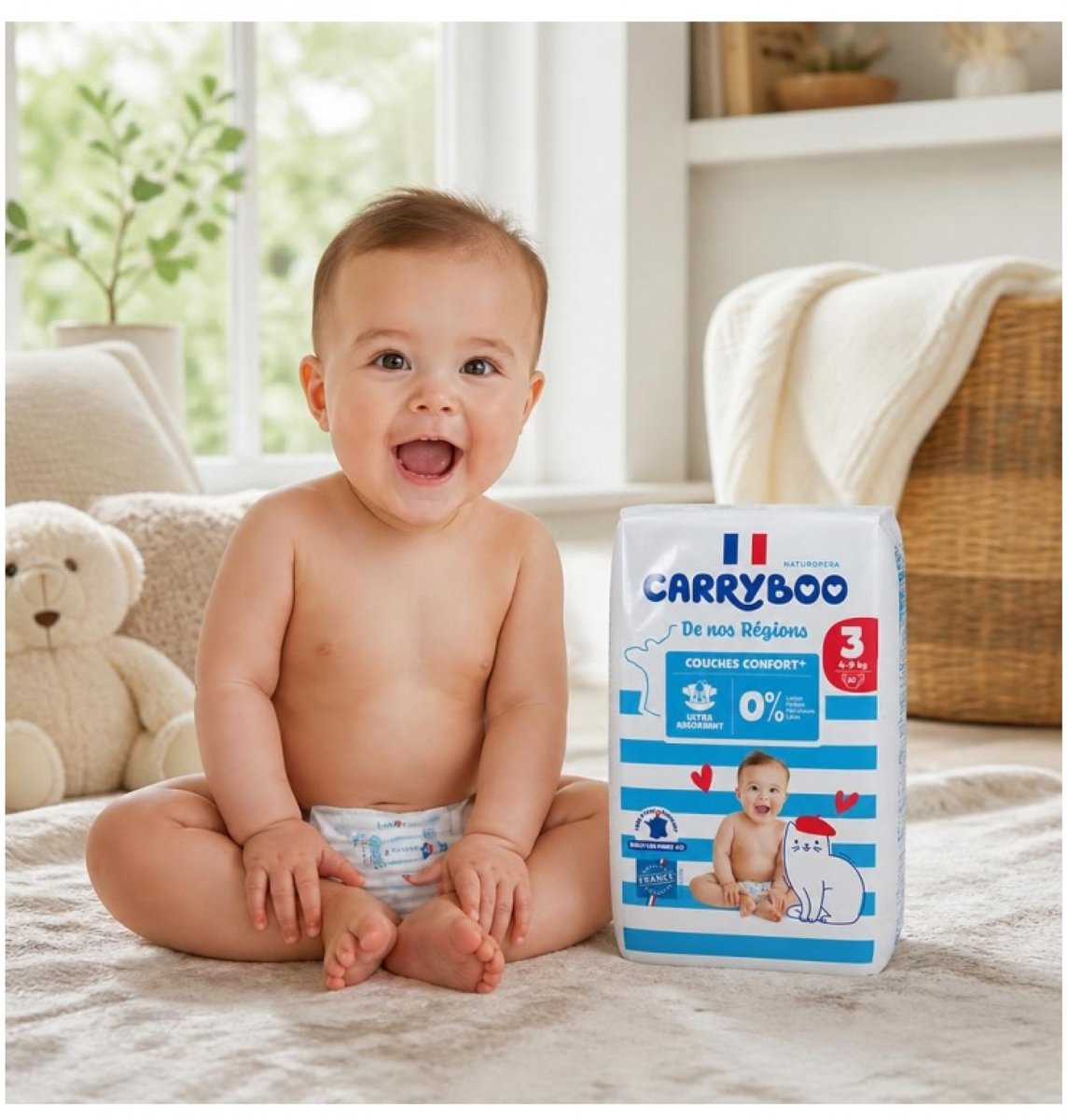 Carryboo De Nos Régions luiers maat 3 | 50 stuks