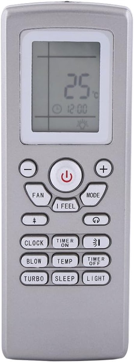 Airconditioning AC-afstandsbediening, vervangende afstandsbediening voor Gree airconditioning Yt1ff Yt1f1 Yt1f2 Yt1f3 Yt, zwart
