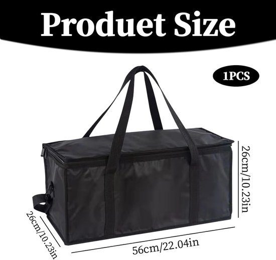 Koeltas, 37 liter, groot, opvouwbaar, picknicktas, snacktas, isotas, picknick, grote picknicktas, thermotas, stof, thermotas voor picknick, outdoor, reizen, camping, draagbaar, herbruikbaar — afbeelding 2