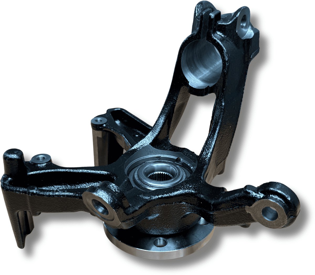 Fusee + wiellger - Rechts voor - (Vw Polo 2G / AW1) - OEM: 2Q0407256AG / 2Q0407256H / 2Q0407256N