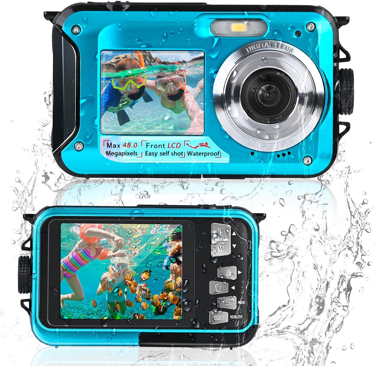 Onderwatercamera 30MP - waterdicht - FHD video - ideaal voor snorkelen - ShopVlot