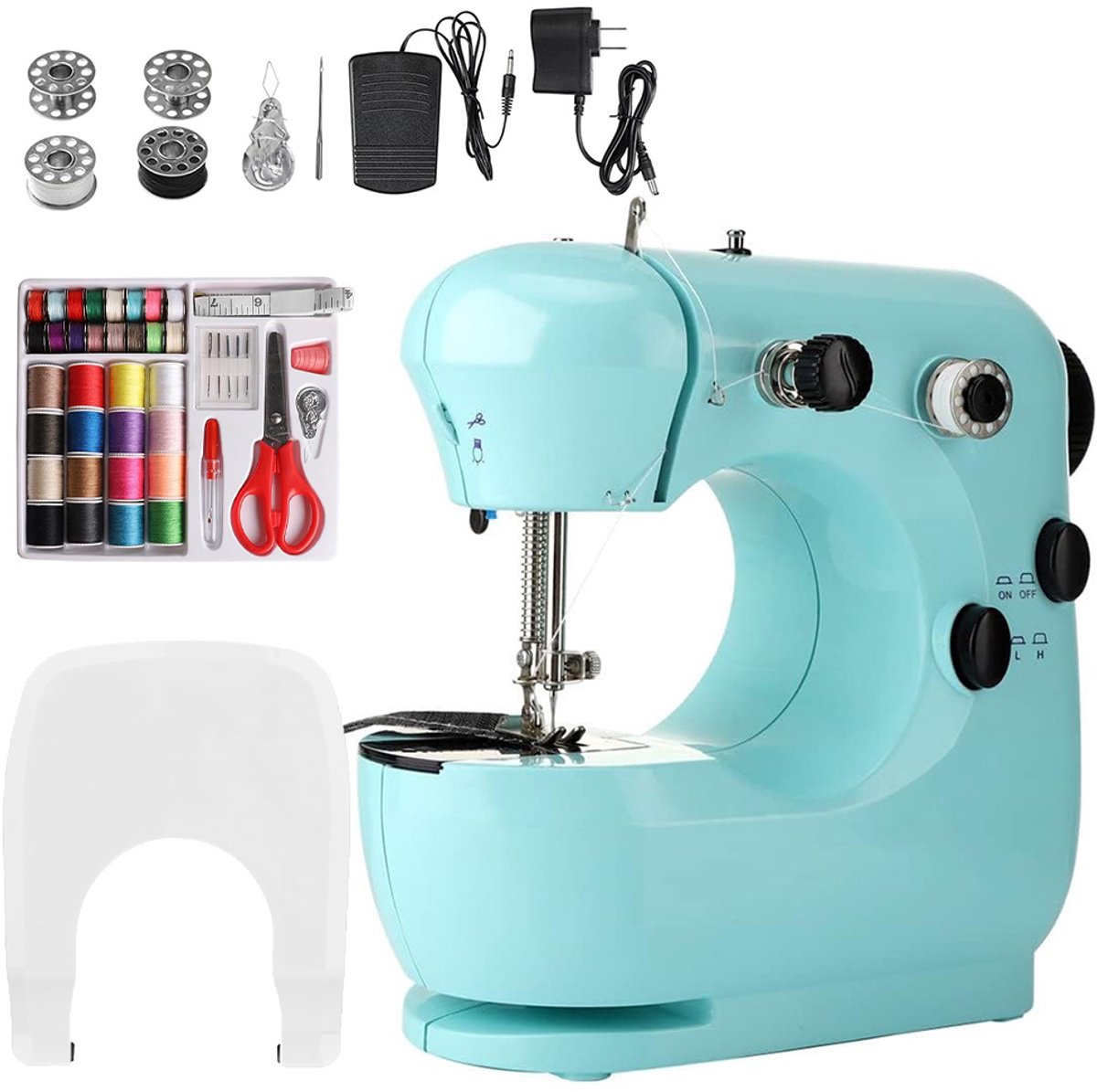 Mini Naaimachine - 2 Snelheden - Met Uitbreidingstafel - Groen