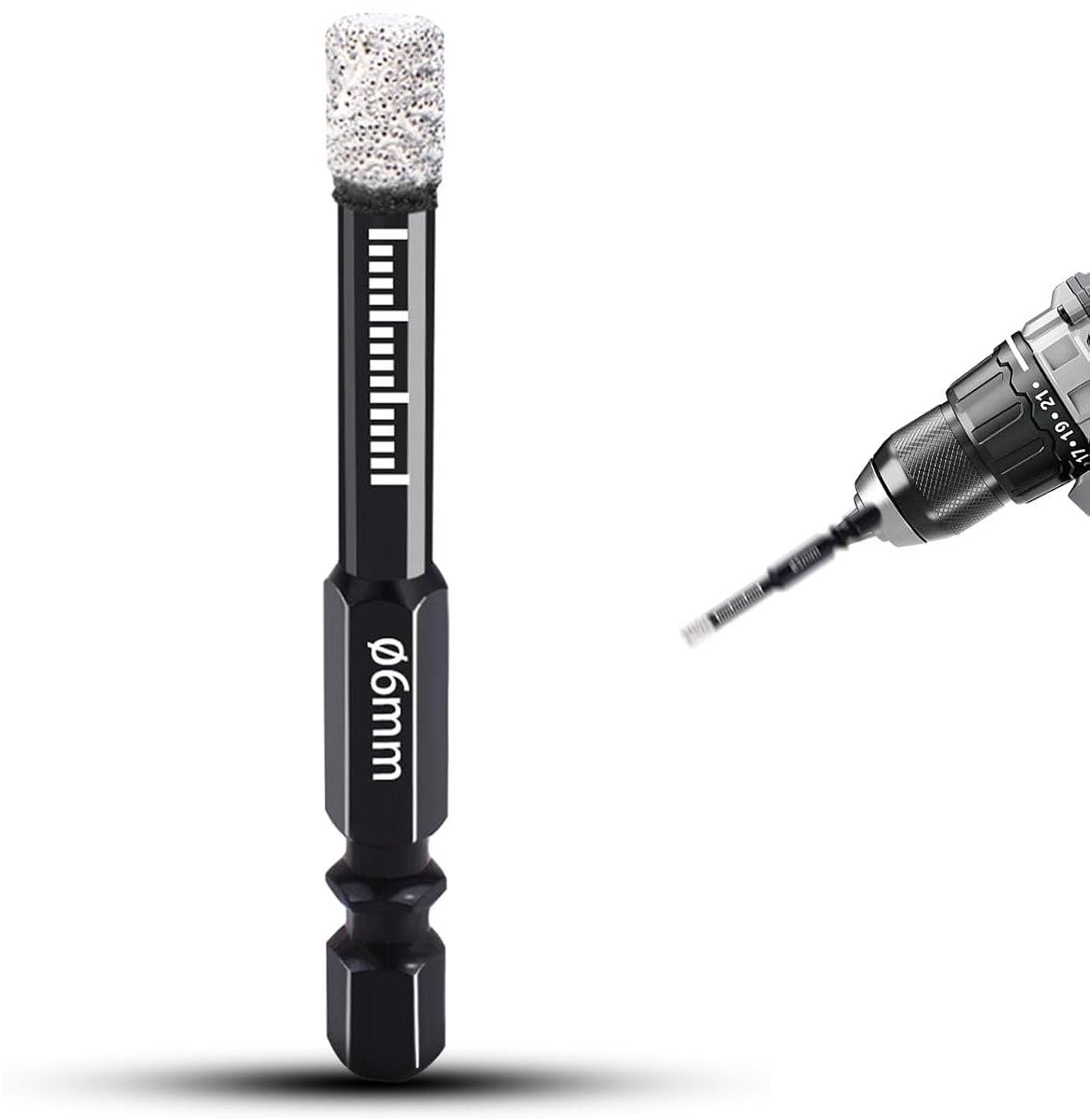 Diamond Drill Bit Tile Drill Bit 6mm Diamond Stoneware Drill Bit Tile Hole Drill Glass Drill Bit Glass Diilling - ShopVlot