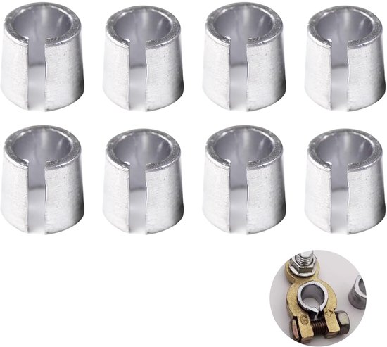 Carbatterij adapter cover set - 8 stuks - hoogwaardig lood - veilige verbinding voor autobatterij - ServiceTopper — afbeelding 5