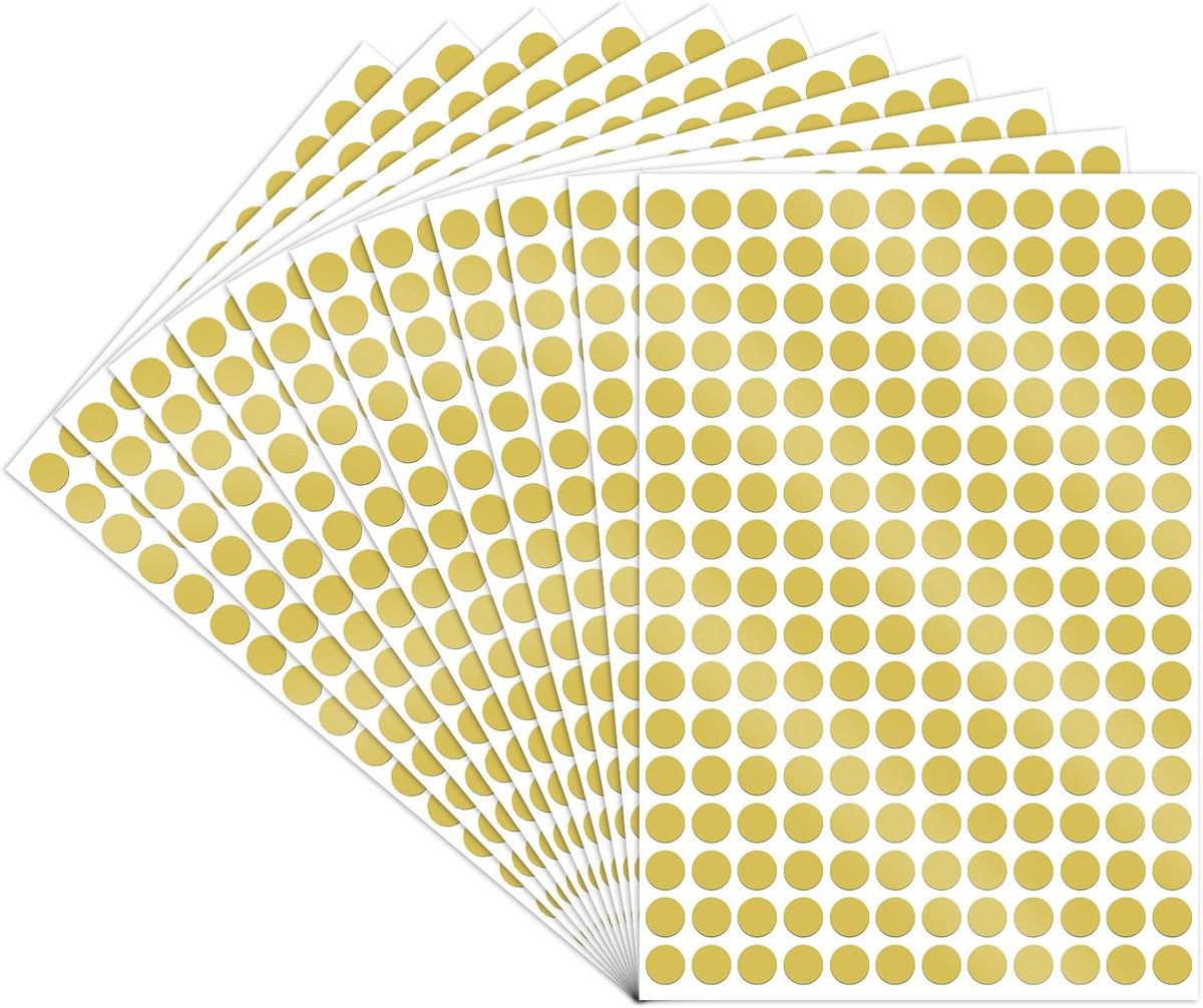 Stickerstippen 10 mm - goudkleurig - zelfklevend - perfect voor knutselwerk - ShopVlot