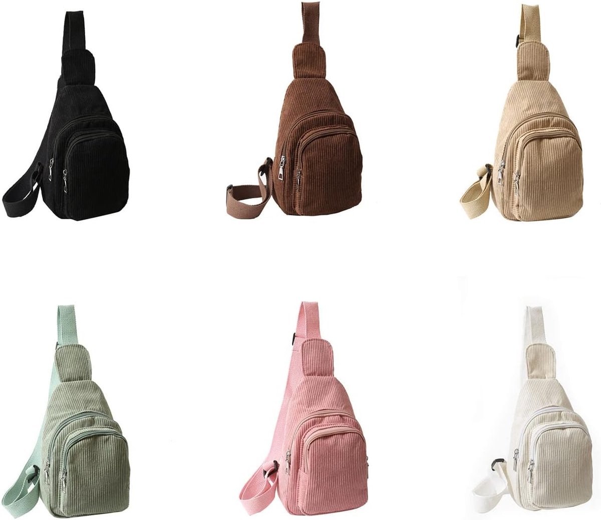 Women's Small Corduroy Shoulder Bag for Travel, Sports, Running, Hiking, Hiking - ShopVlot