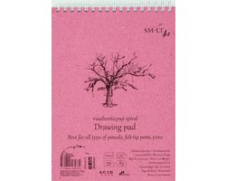 SM.LT - Drawing pad Authentic - A5-60 sheets - 120 GSM - Acid free - Wired - ShopVlot