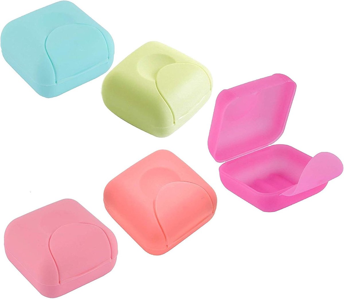 2 Pack Soap Box Dishes For Bathroom Shower Travel Portable Case Holder Container - ShopVlot