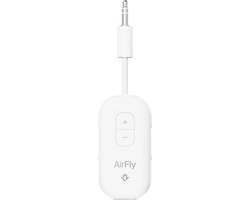 Twelve South AirFly Pro 2 Deluxe – Geniet van in-flight entertainment – Verbind 1 of 2 hoofdtelefoons via Bluetooth – 25+ uur batterijduur - Wit