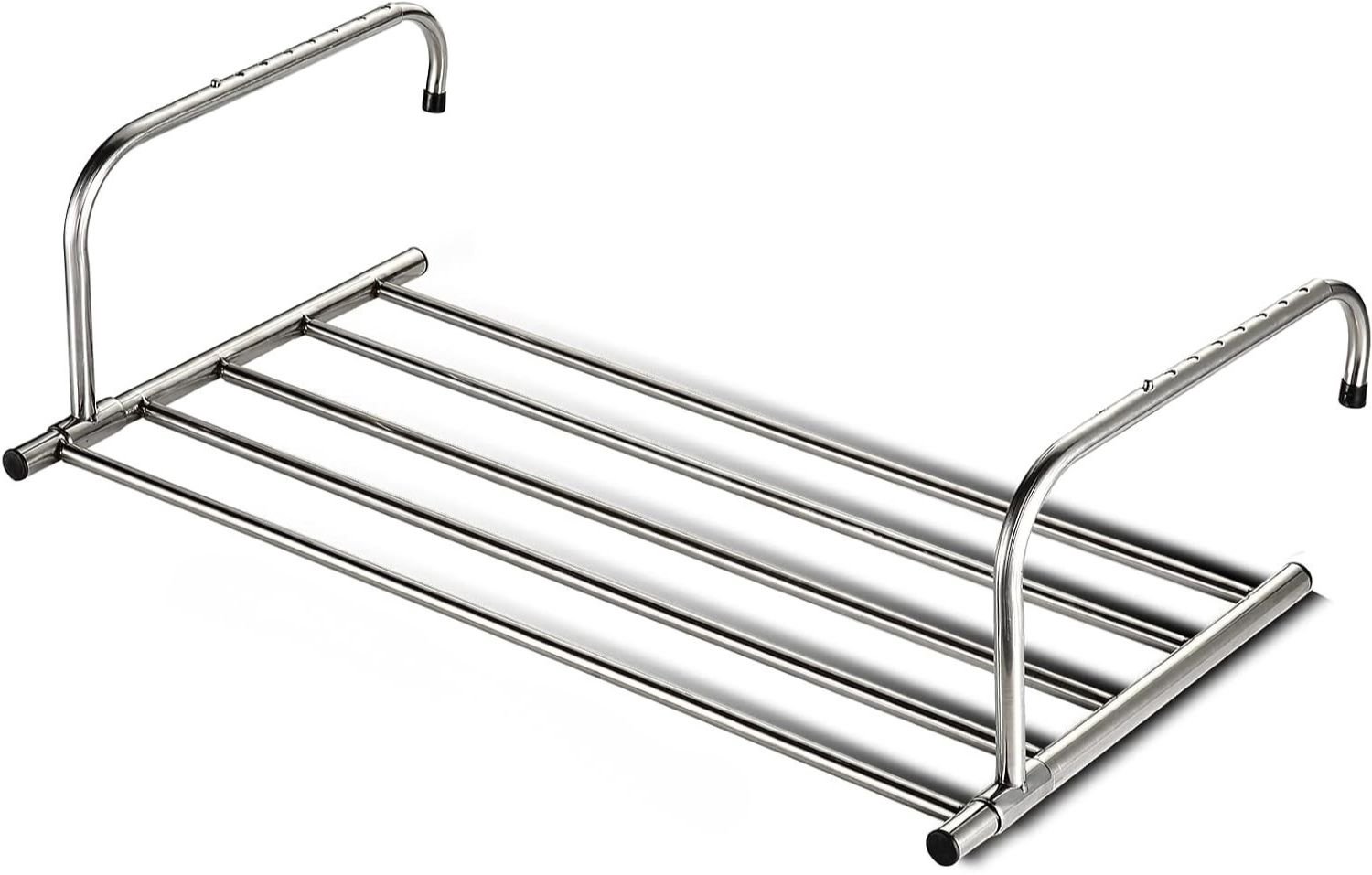 Vantivo® Wasrek Hangend Trapgat - Voor Radiator - Droogrek Ophangbaar-Zilver
