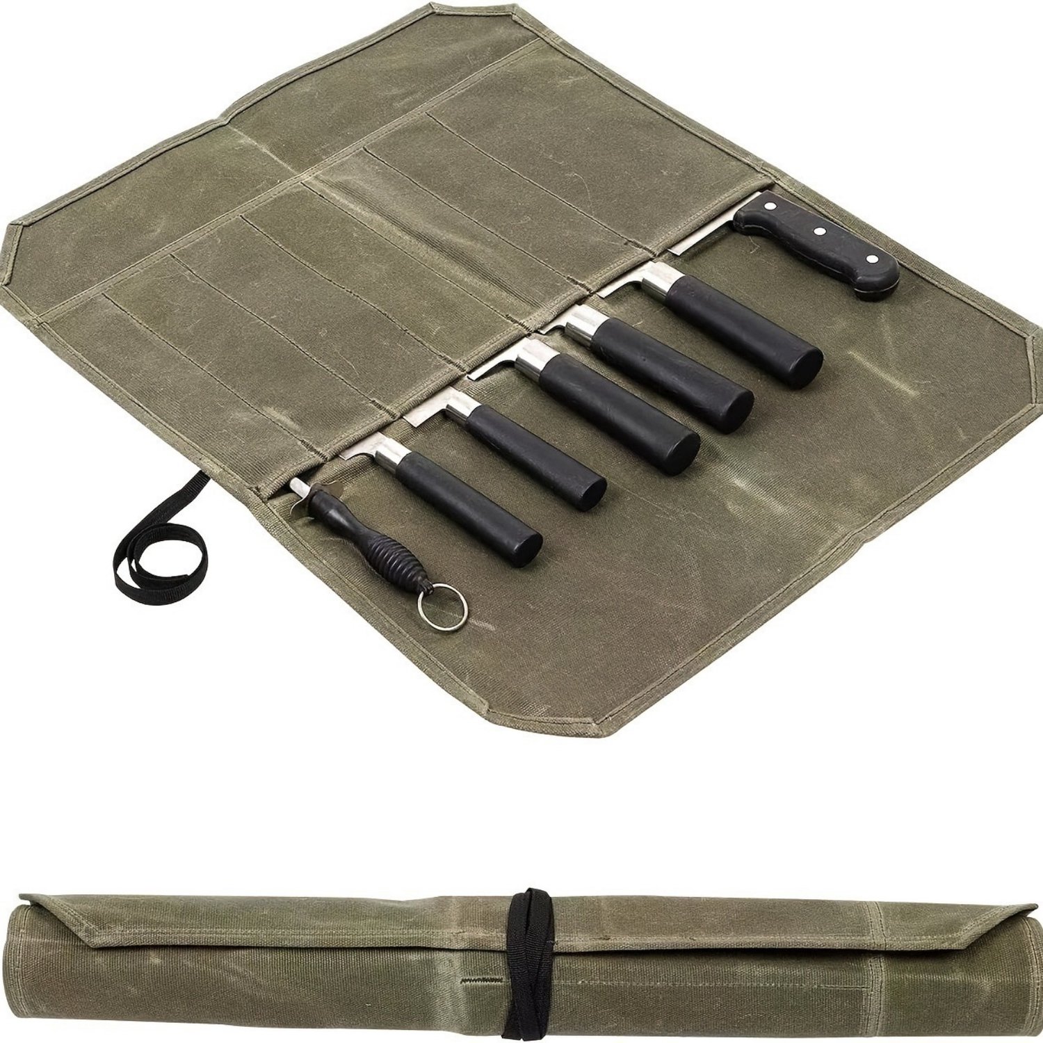 Messentas Opvouwbaar Draagbaar - 52x45cm - Militair groen