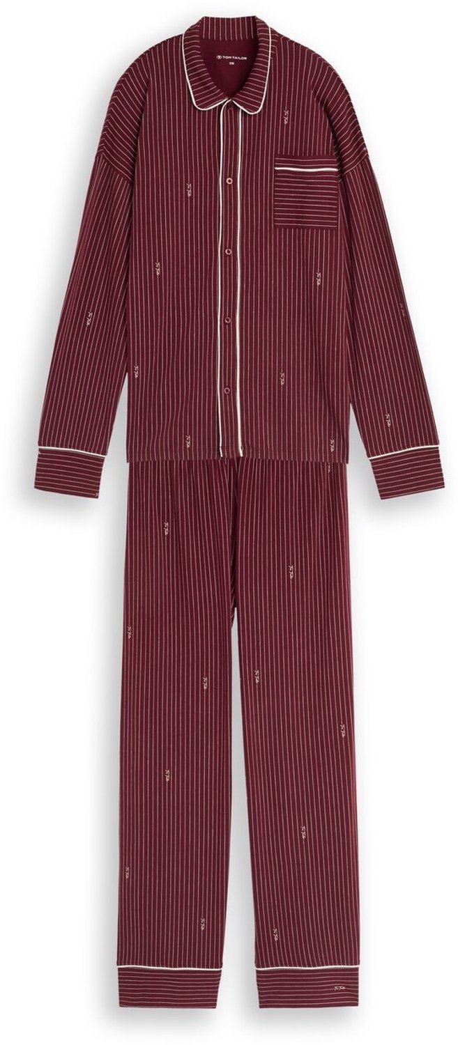 Tom Tailor Pyjamaset met streepmotief - red-medium-stripes