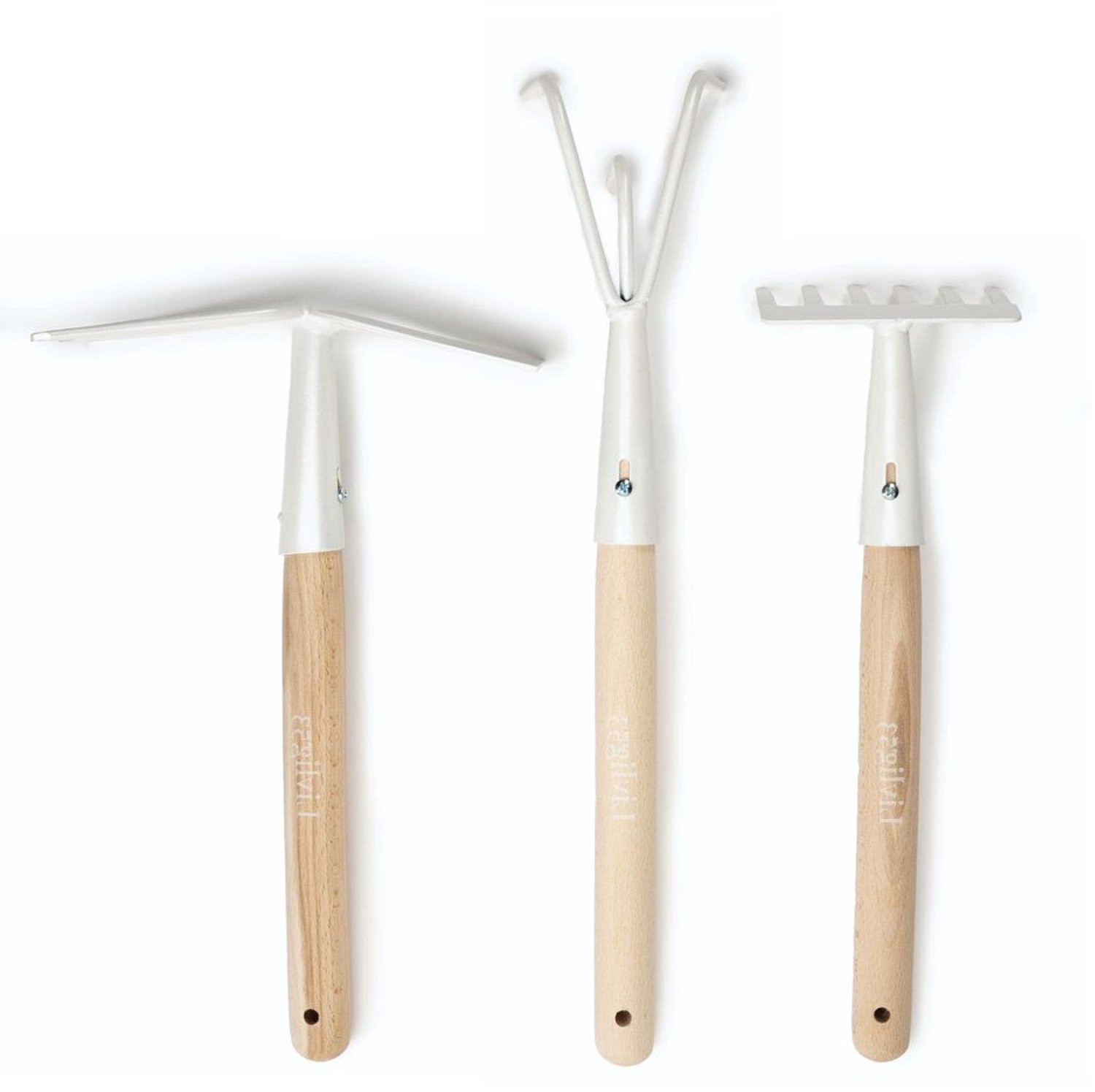 Tuin Gereedschap Set - Wit met Klauwen en Fork