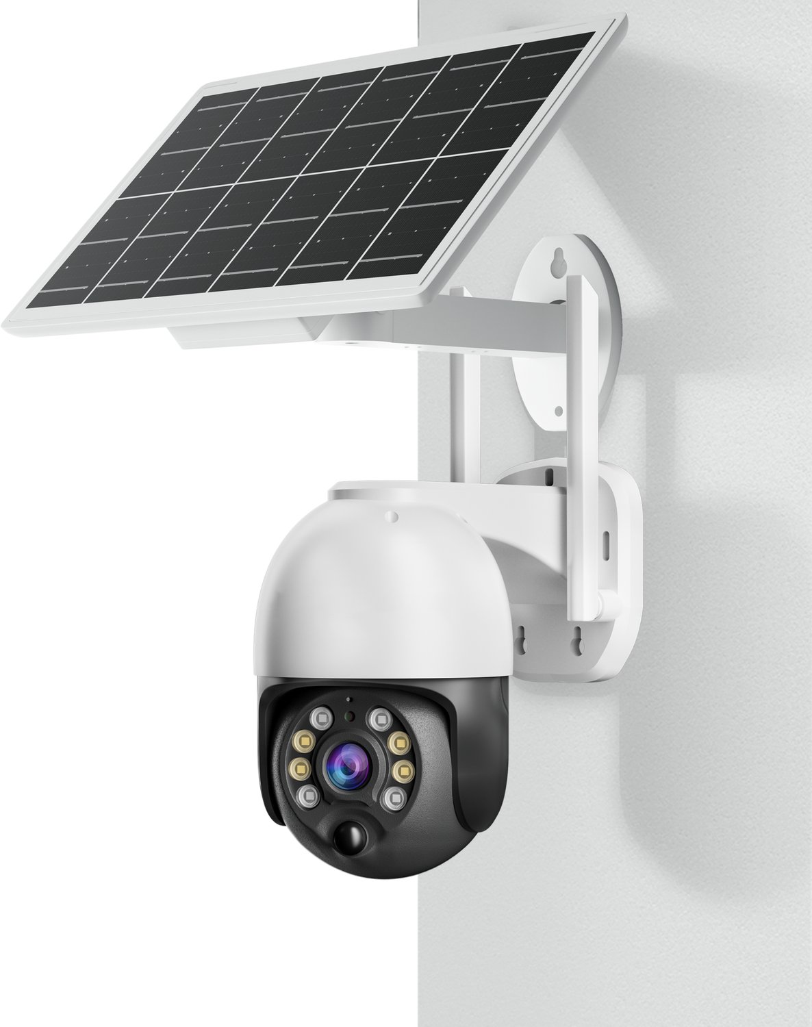 Solar wifi-beveiligingscamera - PIR-bewegingsdetectie - Nachtzicht - Cloudopslag - Jortan Tech