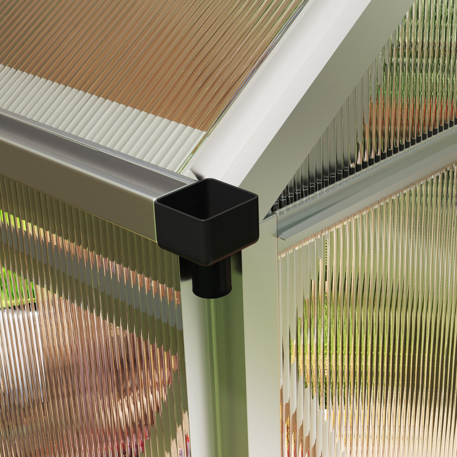 Tuinkas 190 x 132 x 201 cm, Metalen Basis En Dakraam, Praktische Weerbestendige Inloopkas Voor Het Kweken Van Groenten, Kruiden En Planten In Eigen Tuin, Broeikas En Kweekkas, Plantenkas En Serrekas, Tuinserre En Kweekserre – foto 3