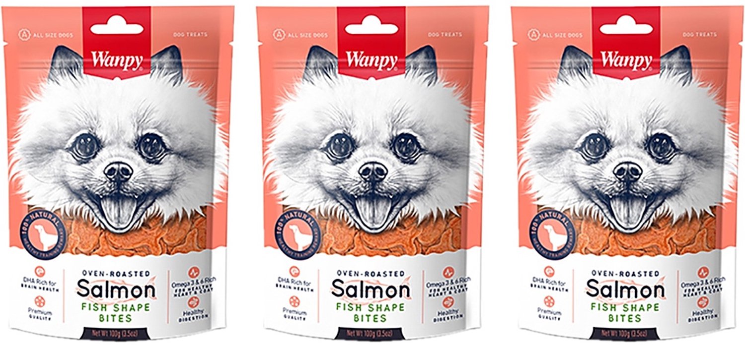 Hondensnacks Wanpy - Zalm 100g - 3 stuks - Multipack