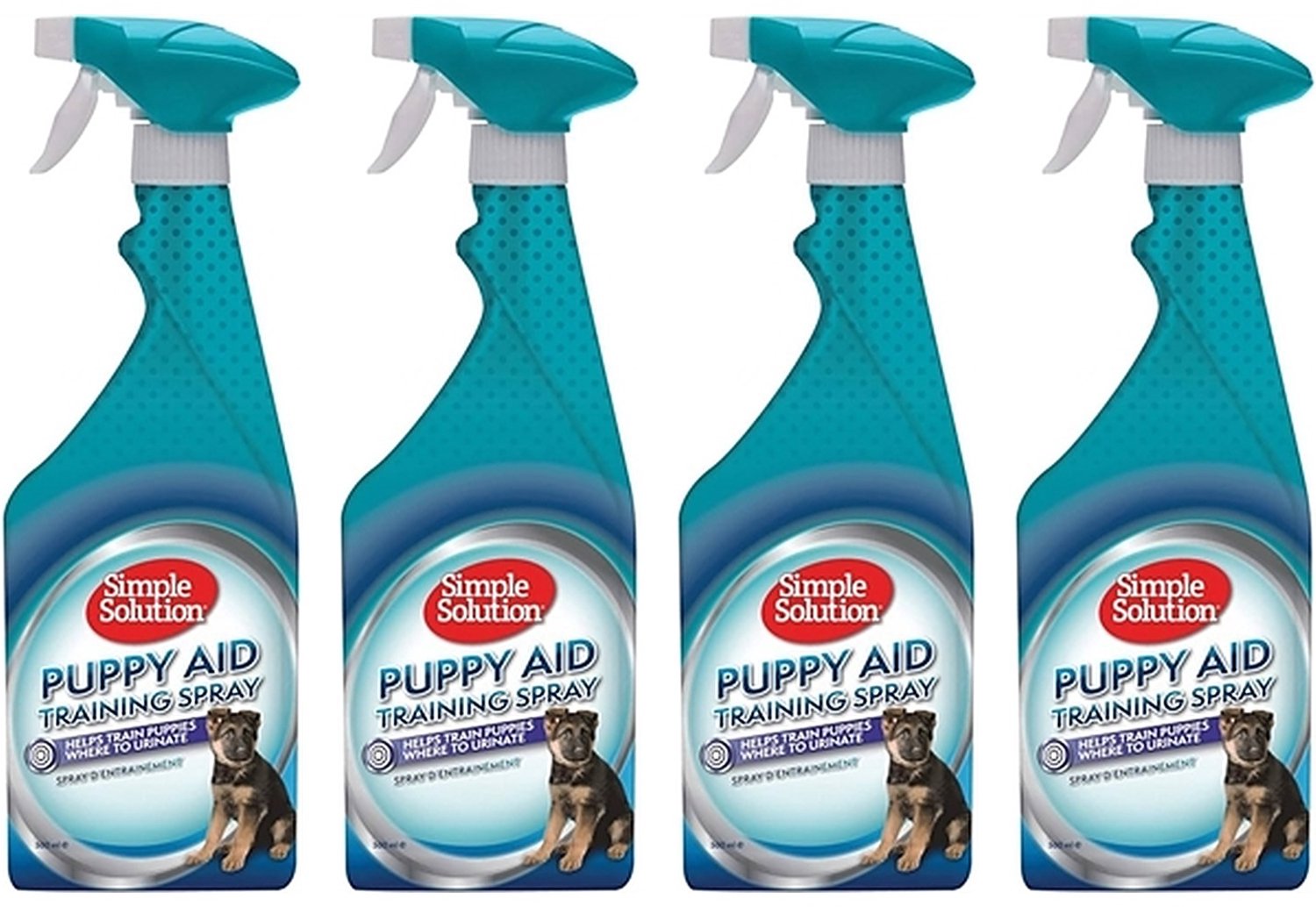 Puppy Trainingspray Simple Solution - Biologisch Afbreekbaar - 4 stuks - Multipack