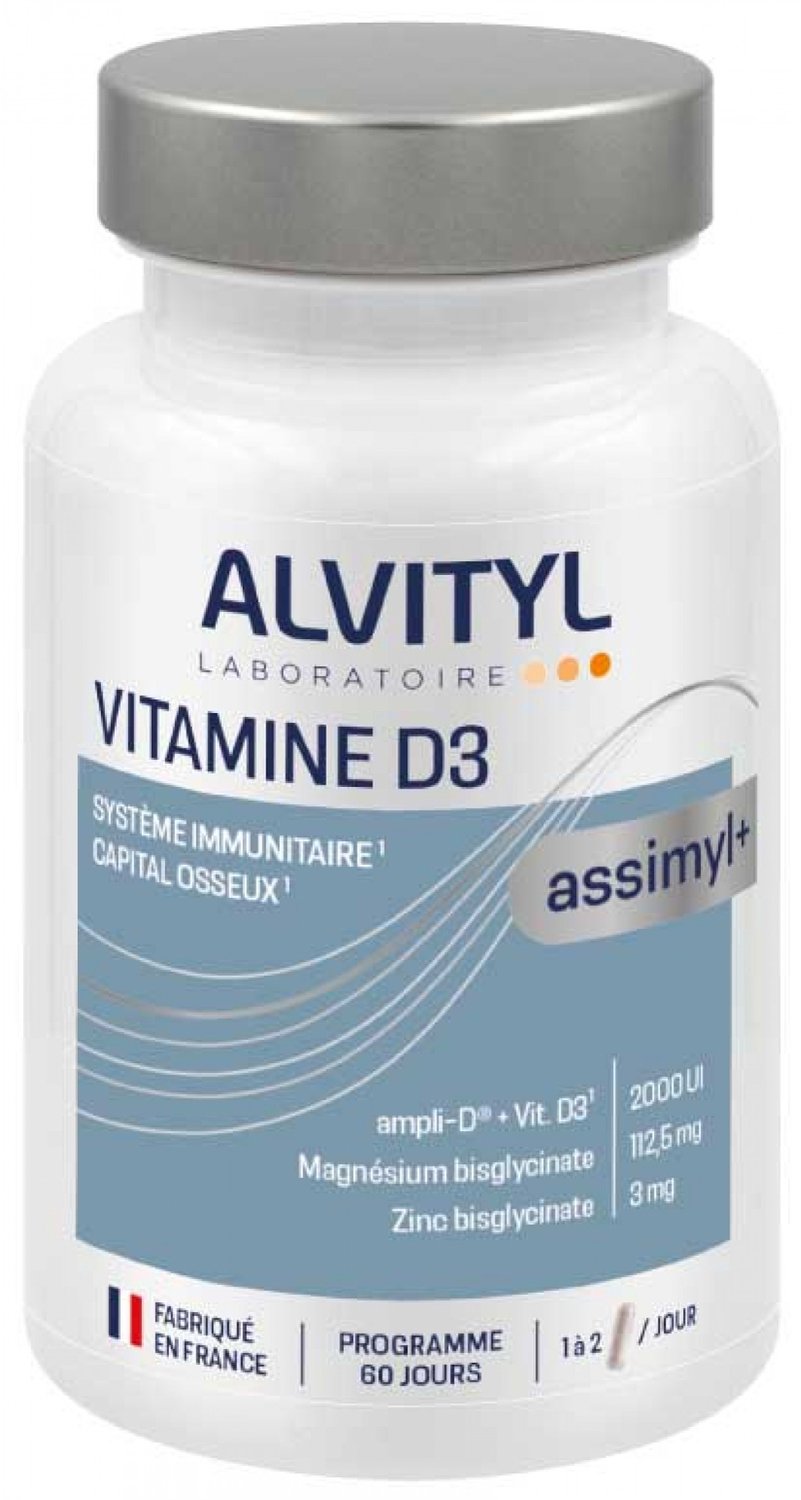 Alvityl Assimyl+ Vitamine D3 60 Capsules