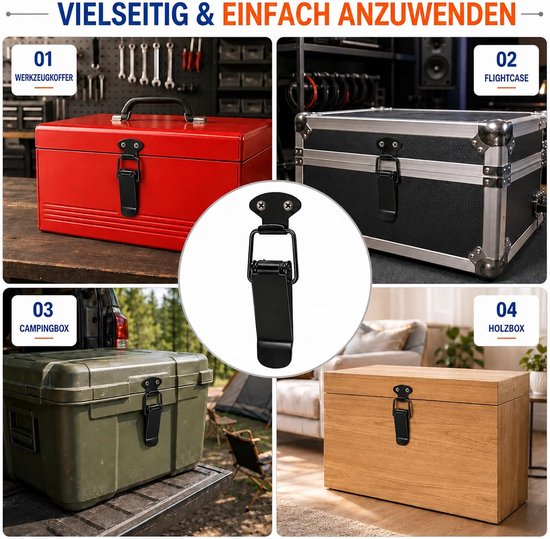 72 mm, 4 stuks, zonder slotgat, roestvrij staal — afbeelding 3