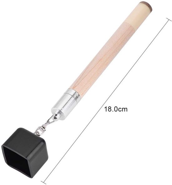 Biljart tool 18 cm - kunststof en aluminium - multifunctioneel - handig in gebruik - m-winkel — afbeelding 2