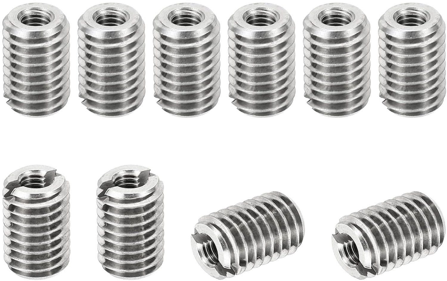 Draad Adapters Moer M8*1.25 - M4*0.7 Vrouwelijk - 12 mm - 10 stuks Roestvrij Staal - ServiceTopper