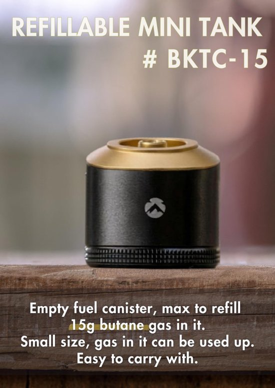 Lege Navulbare Gasfles voor Camping, 15g — afbeelding 2