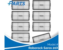 Roborock Saros 20X Filters (8 Stuks, Plus.Parts® alternatief voor 8.02.0471)