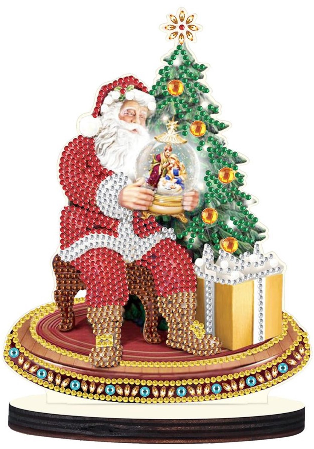 DIY Diamant Schilderen Santa Claus Decoratie voor Kerst