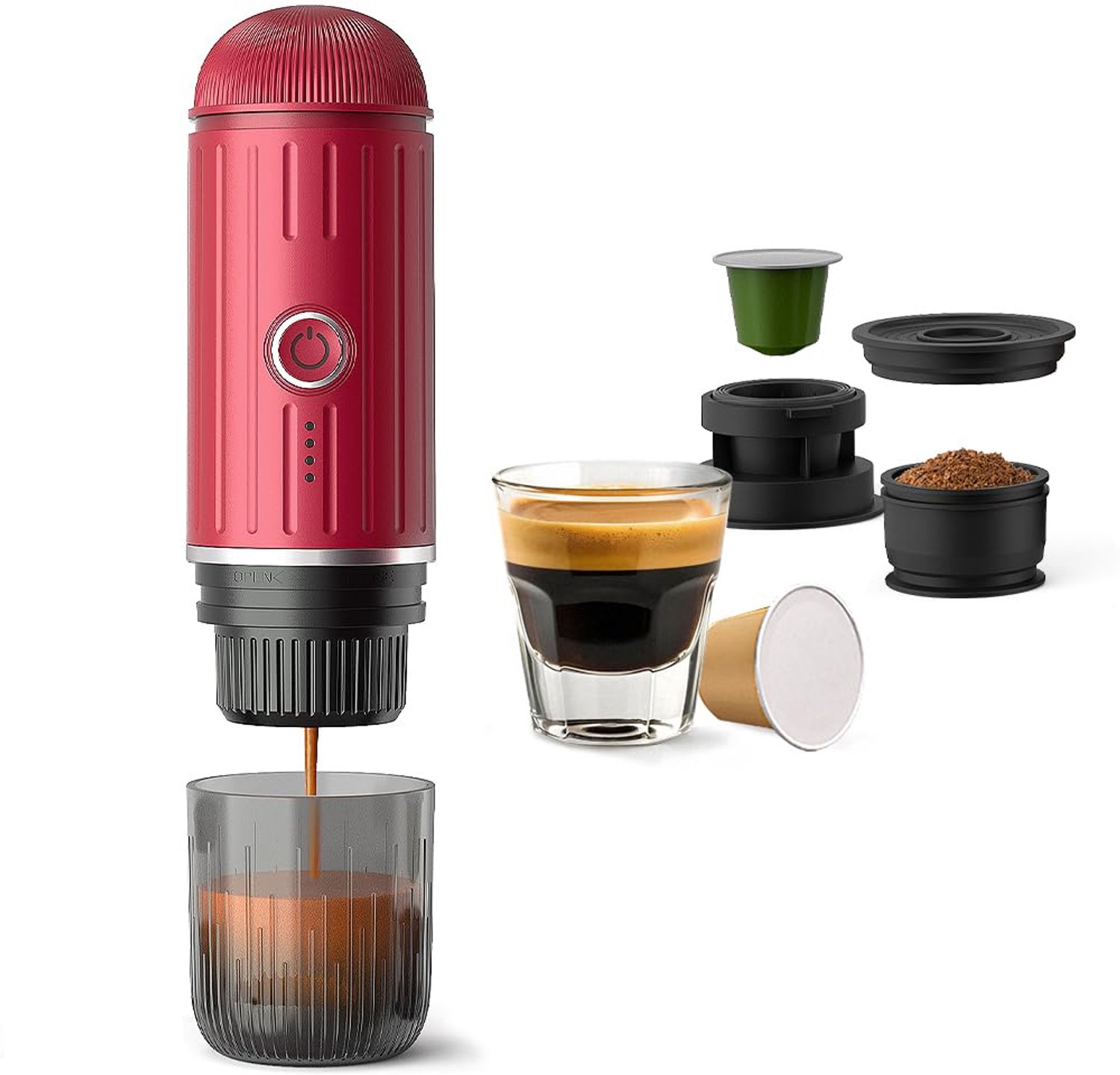 Draagbare USB-C Espresso Machine - Zelfverwarmende Koffiemaker voor Reizen