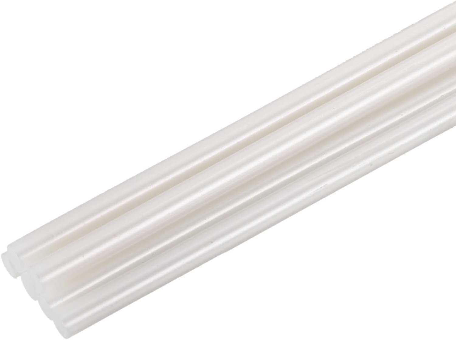 Smeltlijmstiften 7mm x 200mm - Metallic Wit - Hoge viscositeit - Voor repareren en DIY m-winkel - 6 stuks - m-winkel