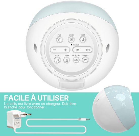 Slaaptrainer Kinderwekker met Zon & Maan - Medium Kleurrijk — afbeelding 4