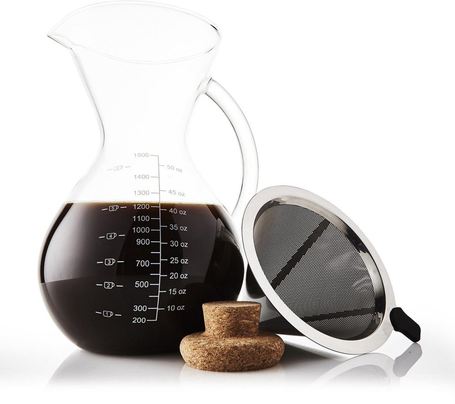 Pour Over Koffiezetapparaat met Glazen Decante
