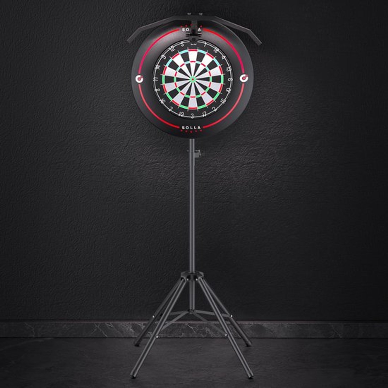 Dartboardstandaard, standaard voor dartborden, draagbaar statief voor dartborden, geschikt voor sisal en elektronische dartborden (dartbord niet inbegrepen)