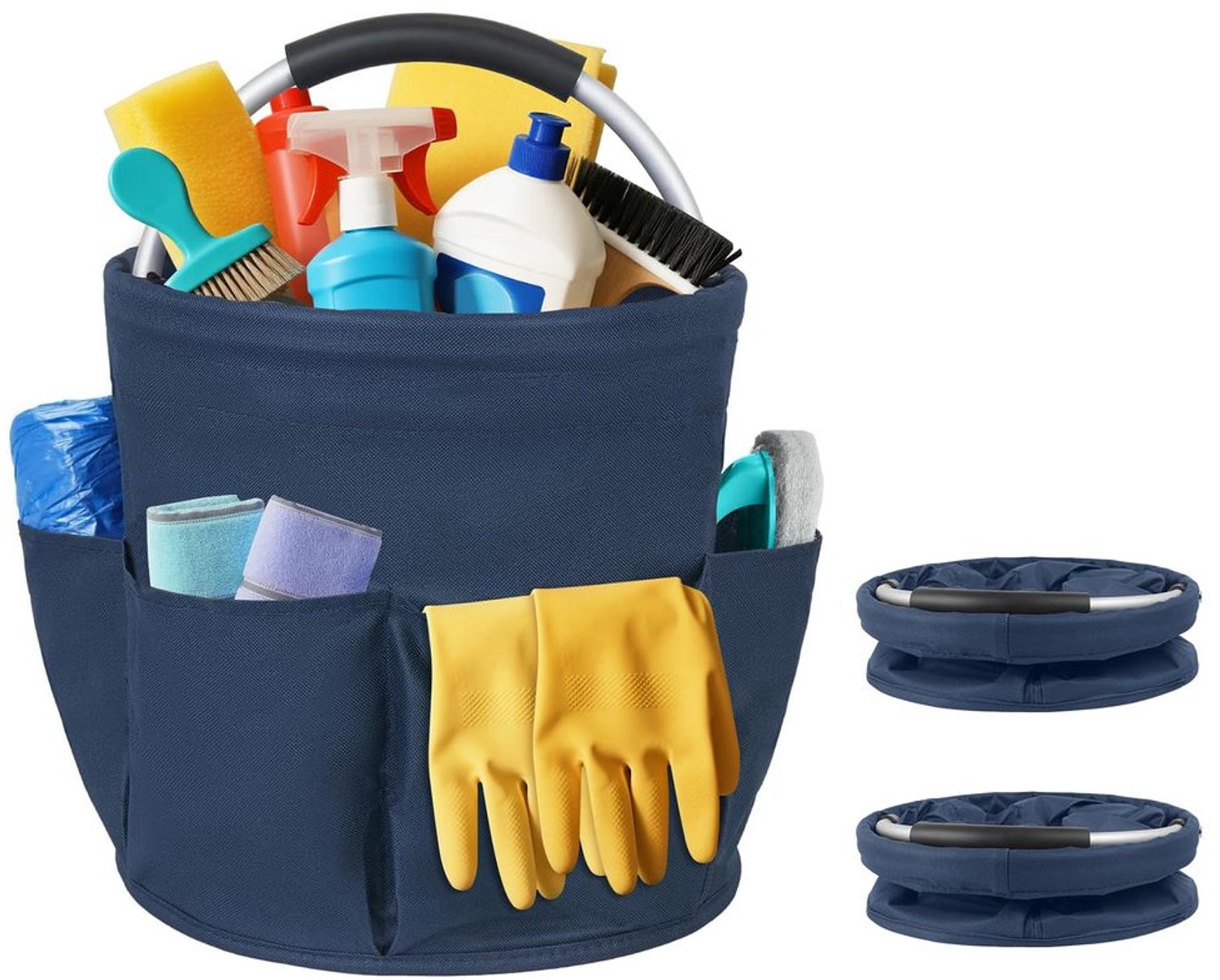 Opvouwbare Opslagmand voor Schoonmaakmiddelen met Handvat
