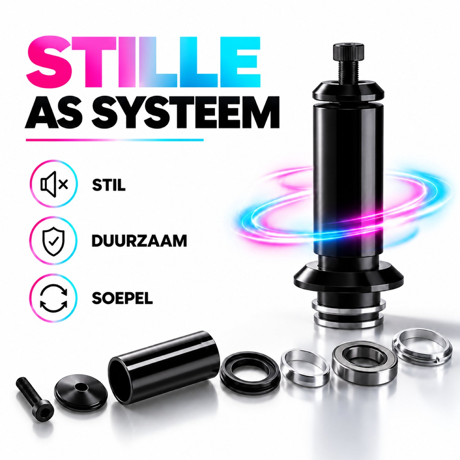 Suotu Stuntstep - Step - Kinderstep - Silent axle - Speelgoed Jongens/Meisjes - Maximale stuurhoogte: 78 cm - Aluminium -Blauw/Roze — afbeelding 5