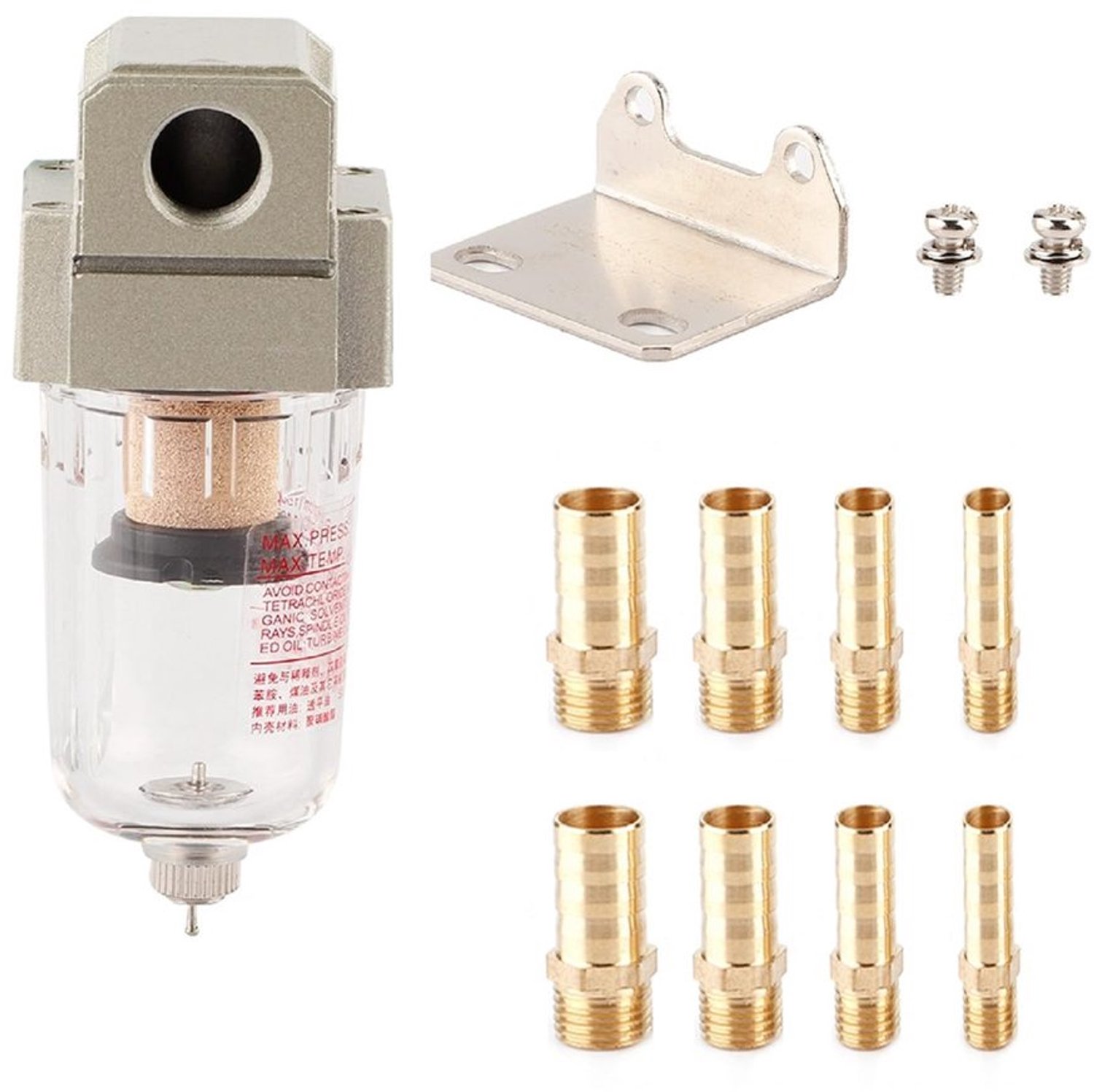 Oliecatchcan Aluminium - Motorolie-separator - Olie-filter - Reservoir - Universeel - Lichtgewicht 218 gram - Olieafscheider