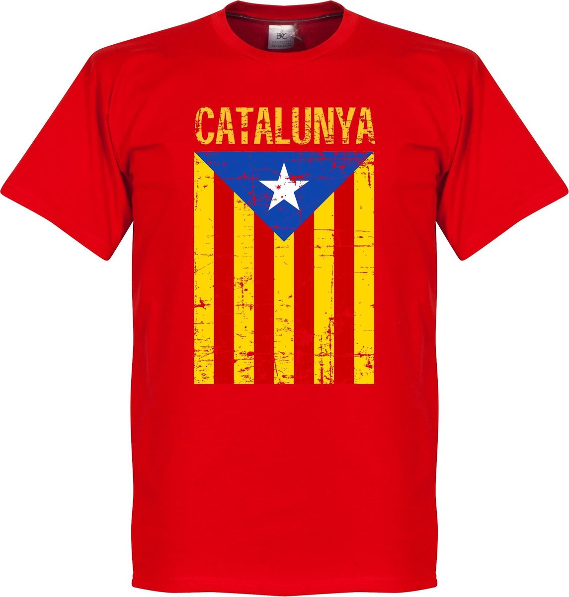 Catalonië Vintage T-Shirt - Rood - XL