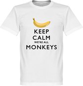 Keep Calm We're All Monkeys T-Shirt - 3XL