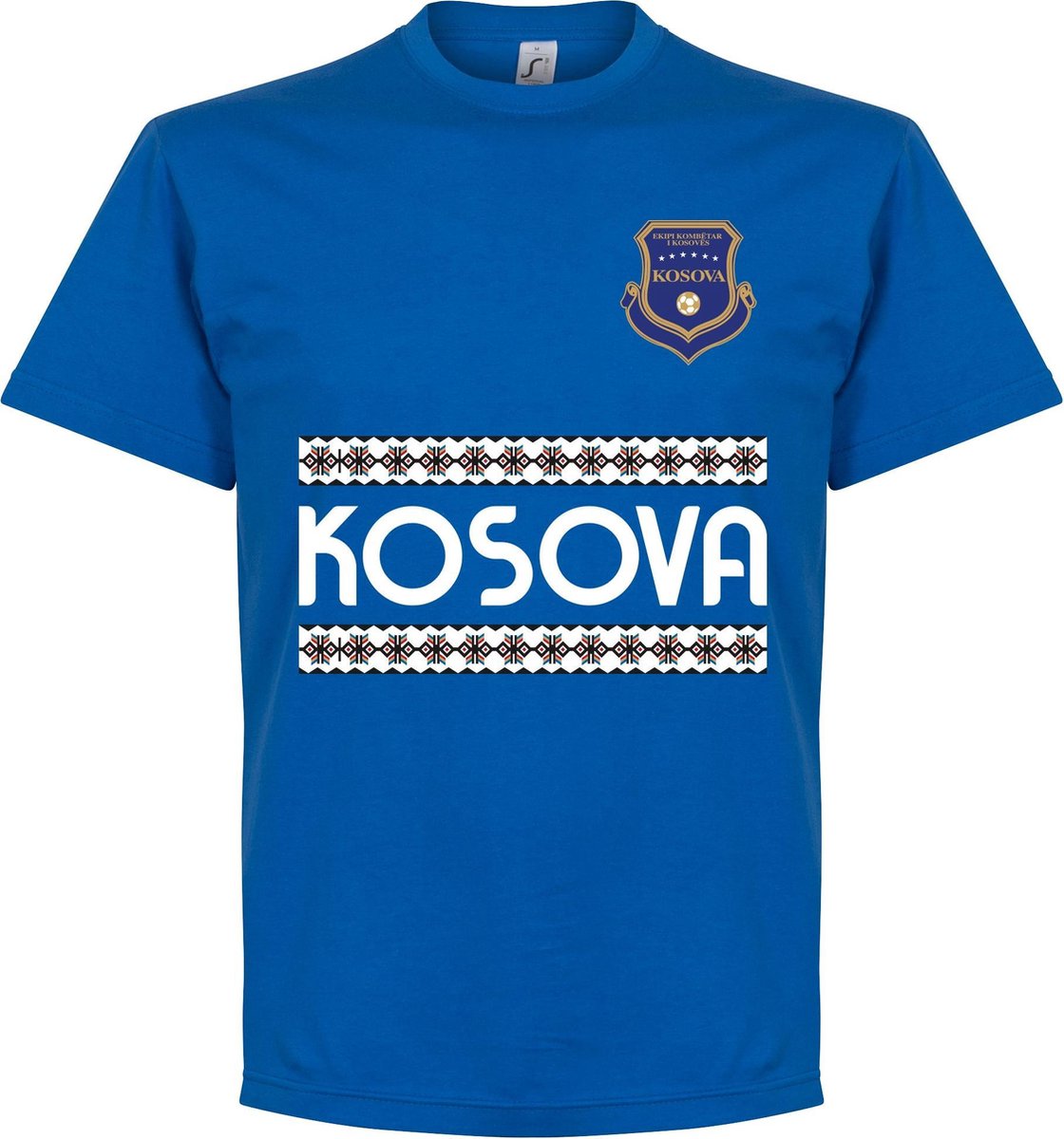 Kosovo Team T-Shirt - Blauw - XL