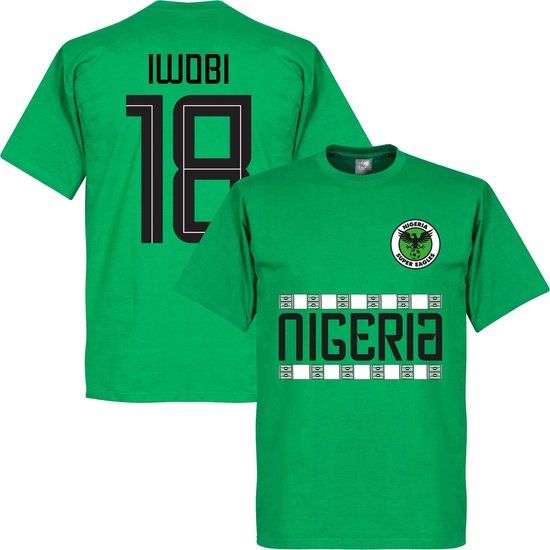 Nigeria Iwobi 18 Team T-Shirt - Groen - S