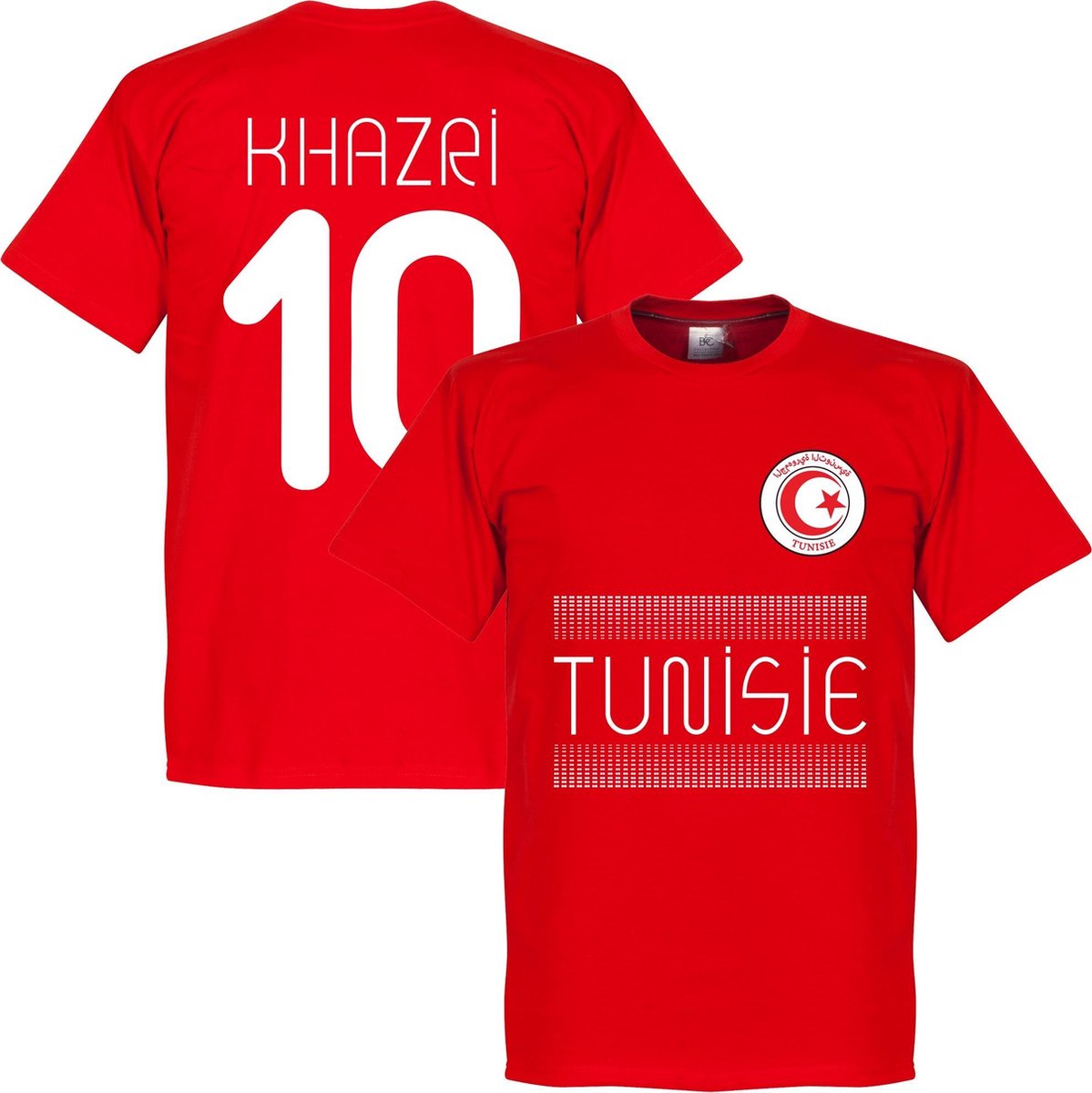 Tunesië Khazri 10 Team T-Shirt - Rood - S