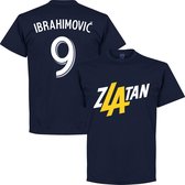 Zlatan Ibrahimovic 9 LA T-Shirt - Navy - M