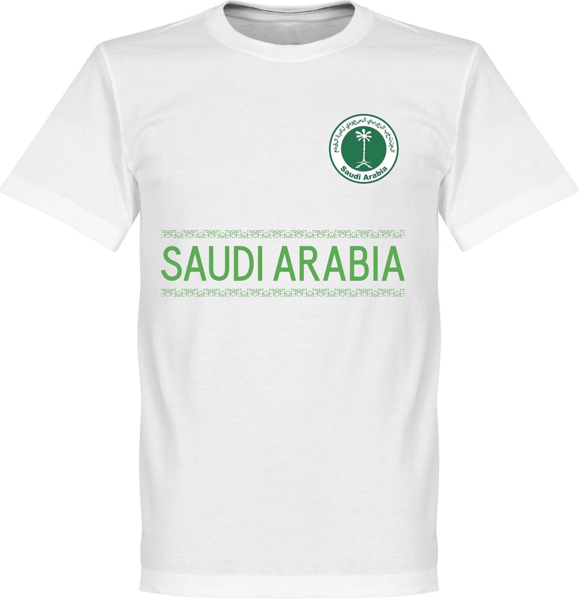 Saudi Arabië Team T-Shirt - Wit - 5XL