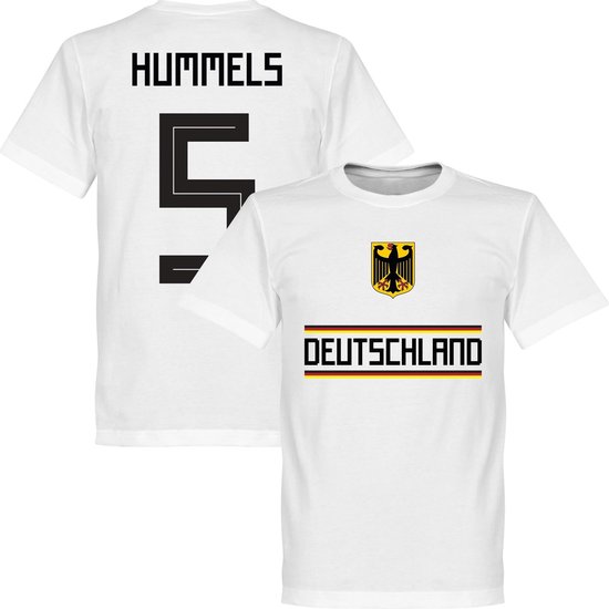 T-Shirt Allemagne Hummels 5 Team - Blanc - S