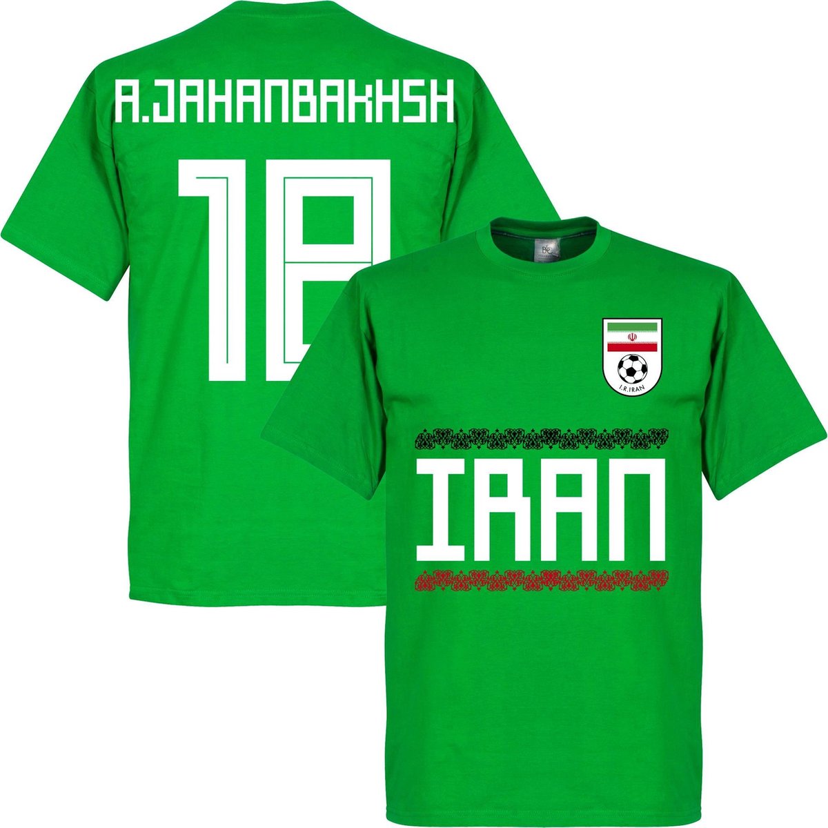Iran A. Jahanbakhsh 18 Team T-Shirt - Groen - M