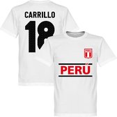 Peru Carrillo 18 Team T-Shirt - Wit - XXXXL