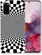 TPU Hoesje Geschikt voor Samsung Galaxy S20 Zwart-Wit Design Illusie