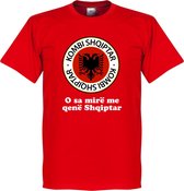 Albanië Slogan Logo T-Shirt - L