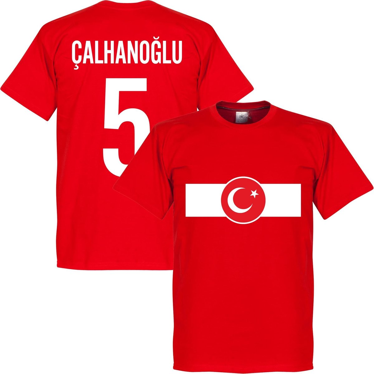 Turkije Banner Calhanoglu T-Shirt - L