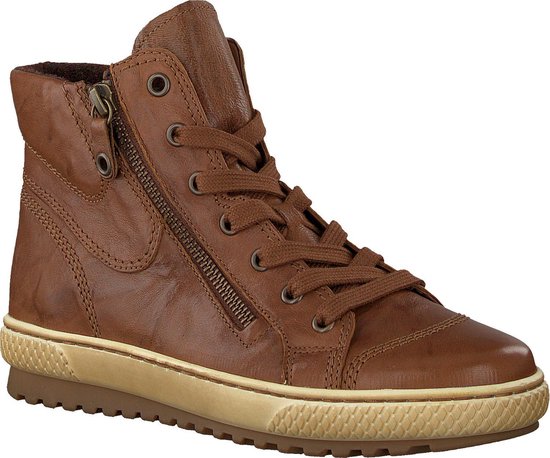 Gabor Hoge veterschoenen met rits aan de buiten en binnenkant - Schoenen.nl